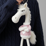 Merész ló - Fehér és rózsaszín Kulcstartó