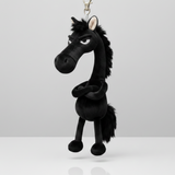 Merész ló - Fekete Kulcstartó